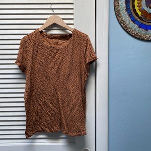 Banana Republic Animal Print Cozy Slub Tee